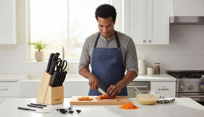22-Piece Kitchen Knife Block Set, High Carbon Stainless Steel5