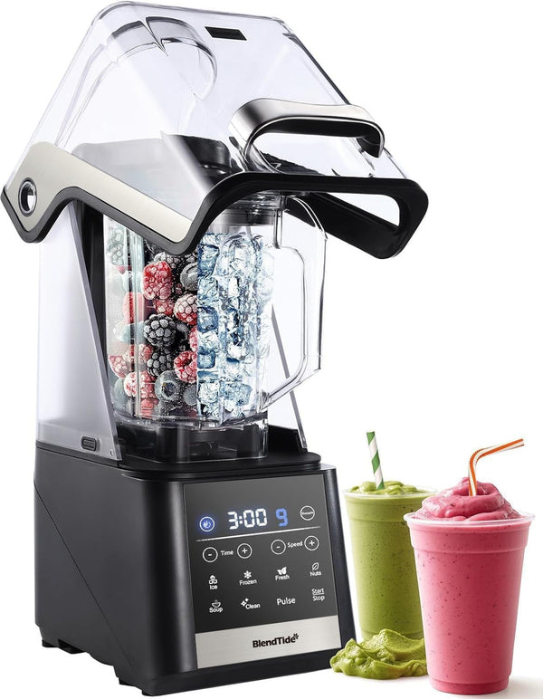 Professional Blender 64Oz, 1500W Vacuum Blender for Less Foam, Commercial Quiet Shield, Kitchen Timer, Self-Cleaning, 9 Speeds, 6 Presets for Smoothies, Frozen Drinks, Nut & Seed Blends1