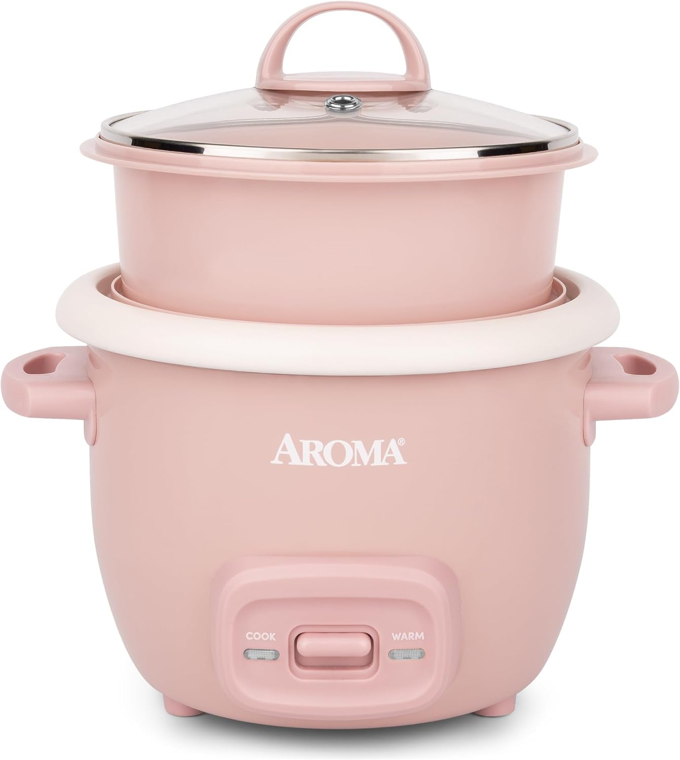 corecoat™-mini-rice-cooker-3-cups-cooked-with-nonstick-ceramic-pot-coating-glass-lid-and-pop-up-steamer-tray-0-8-quart