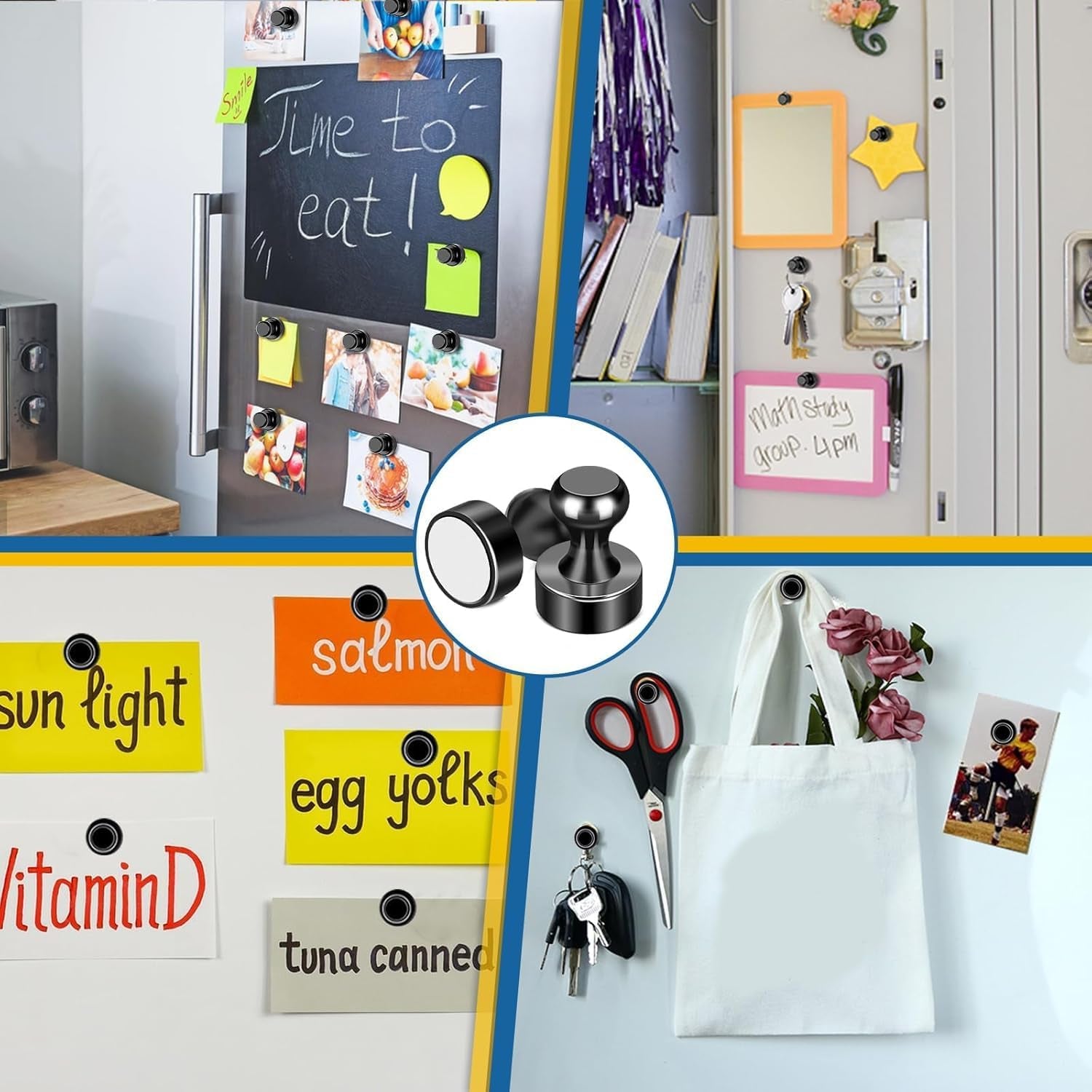 fridge-magnets-12pcs-magnet-for-refrigerator-whiteboard-black-small-strong-neodymium-metal-cute-push-pin-for-classroom-kitchen-accessories-decorative-office-calendar