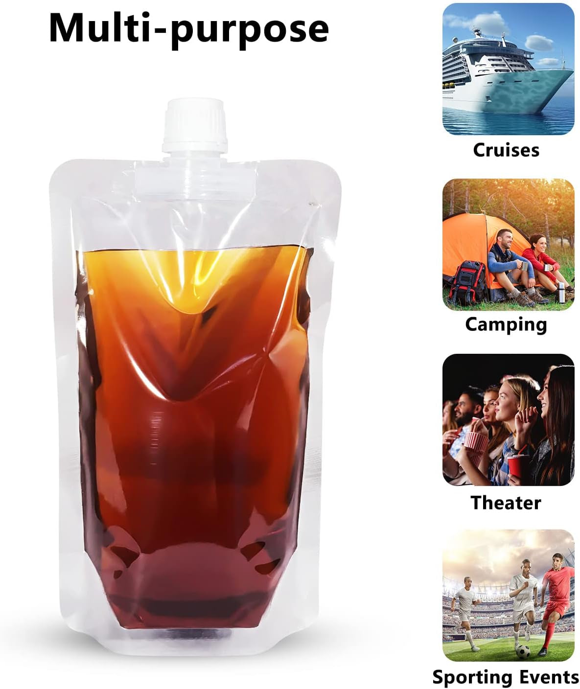 plastic-pouches-leak-proof-reusable-flexible-juice-bags-bpa-free-for-travel-outdoor-sports-concerts-events-8oz-10pcs-2-funnels