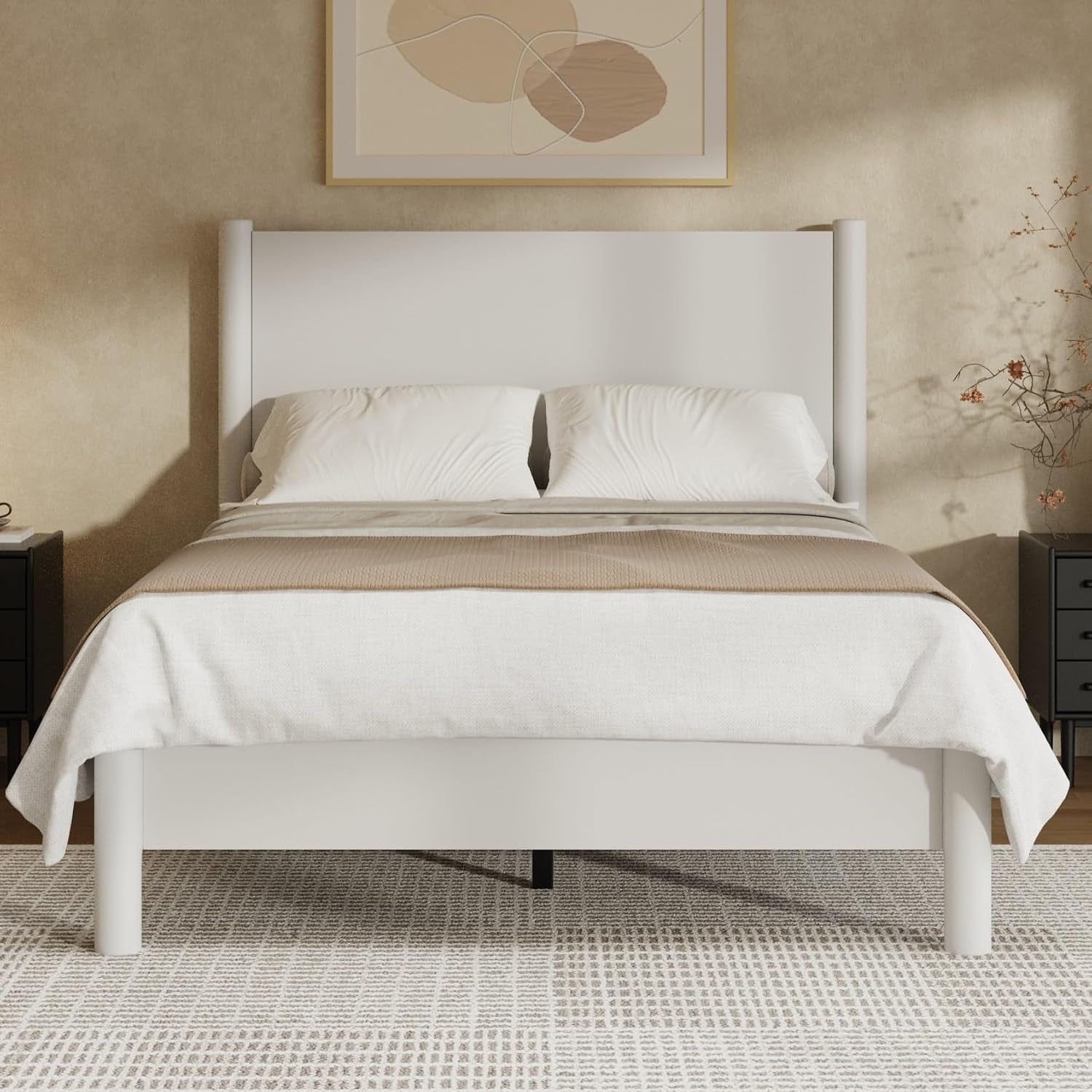 full-size-platform-bed-frame-with-wood-headboard-white