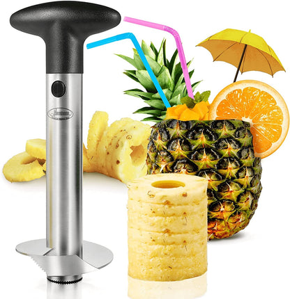Pineapple Corer, [Upgraded, Reinforced, Thicker Blade] Newness Premium Pineapple Corer Remover, Stainless Steel Pineapple Core Remover Tool for Home & Kitchen with Sharp Blade for Diced Fruit Rings1
