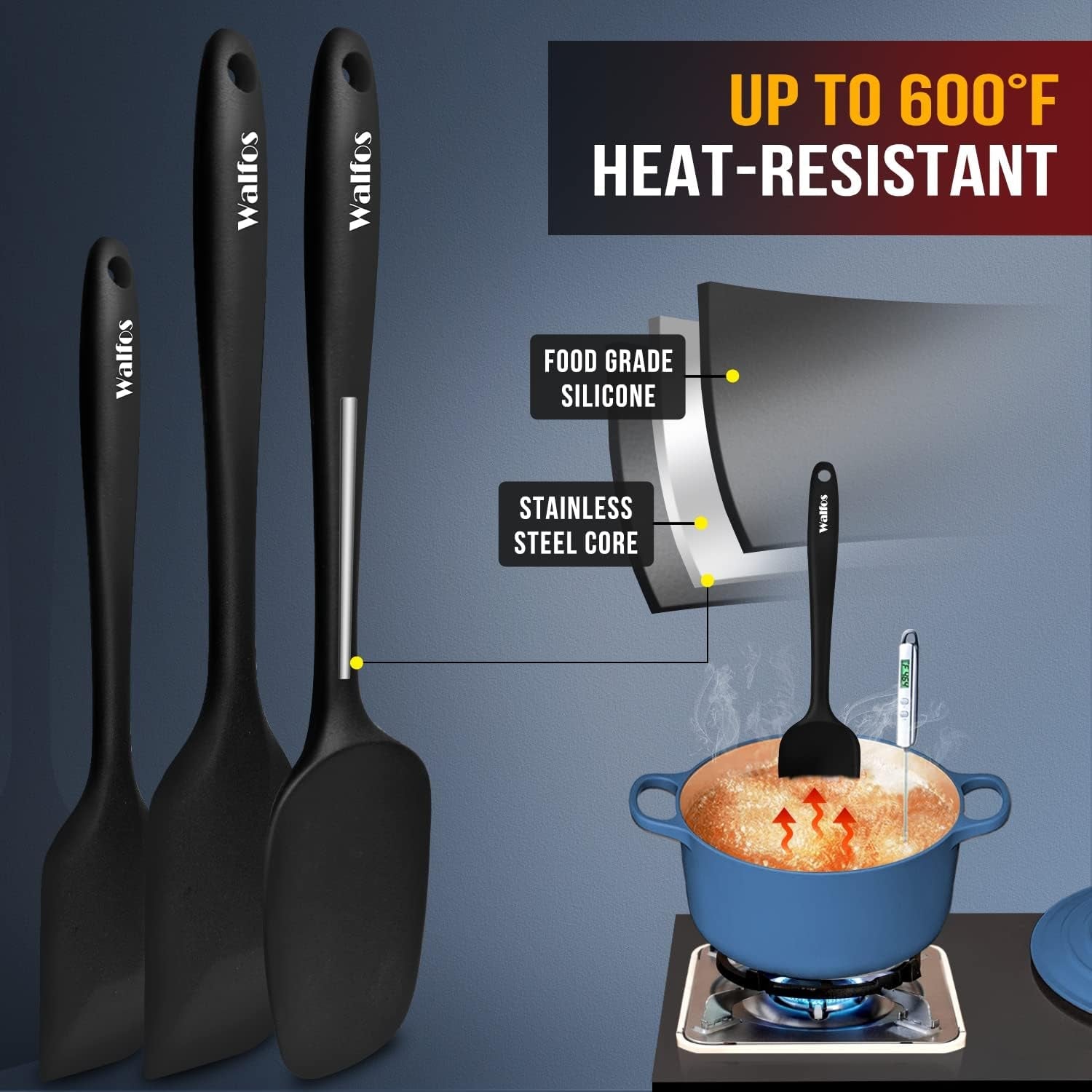 600-f-high-heat-resistant-silicone-spatula-set-of-5-food-grade-rubber-spatula-set-for-baking-cooking-mixing-bpa-free-non-stick-and-dishwasher-safe-black