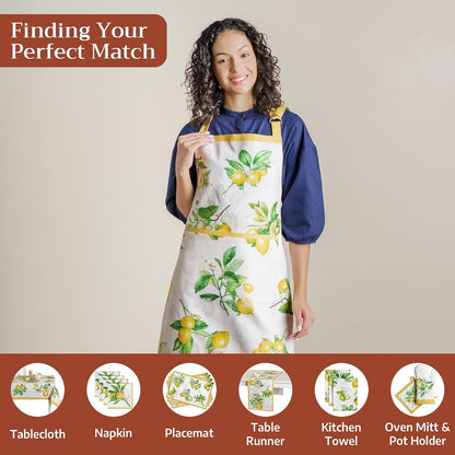 Aprons for Women with Pocket 100% Cotton (27.50"X31.50")4