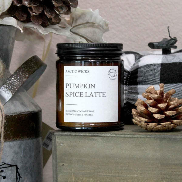 Pumpkin Spice Latte Candle, 9Oz Coconut Beeswax, Non-Toxic5