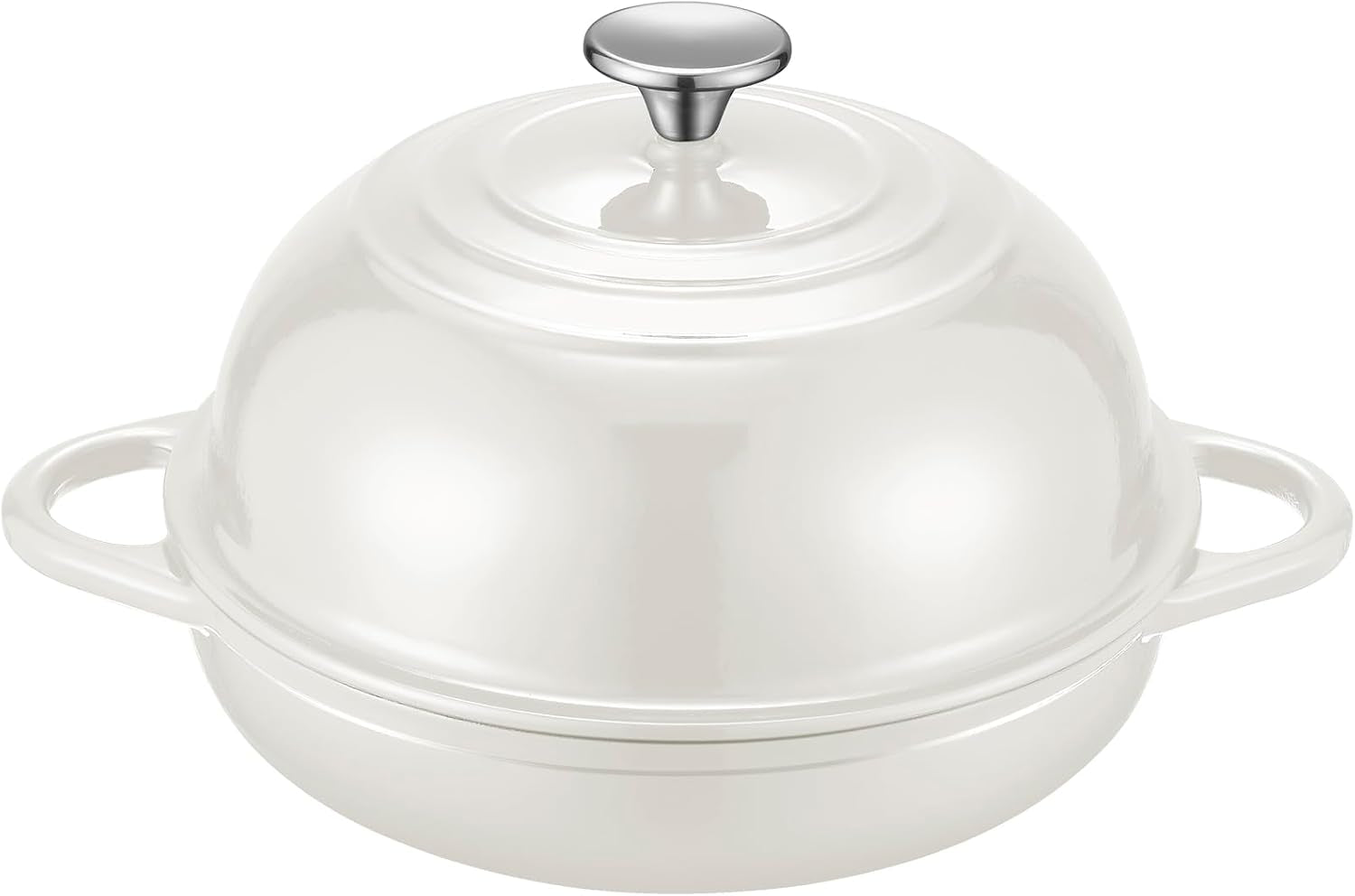 dutch-oven-cast-iron-bread-oven-with-cloche-dome-lid-for-baking-sourdough-artisan-bread-pizza-enameled-cast-iron-combo-cooker-for-baking-braising-roasting-magenta-enameled-finish