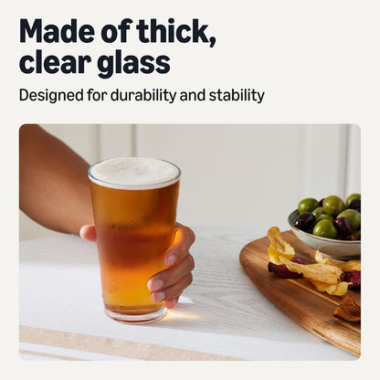 Pint Glasses, 16 Oz., Dishwasher-Safe, 4-Piece Set3