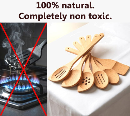 6 Healthy Wooden Spoons for Cooking – Safe & Reliable Kitchen Set6