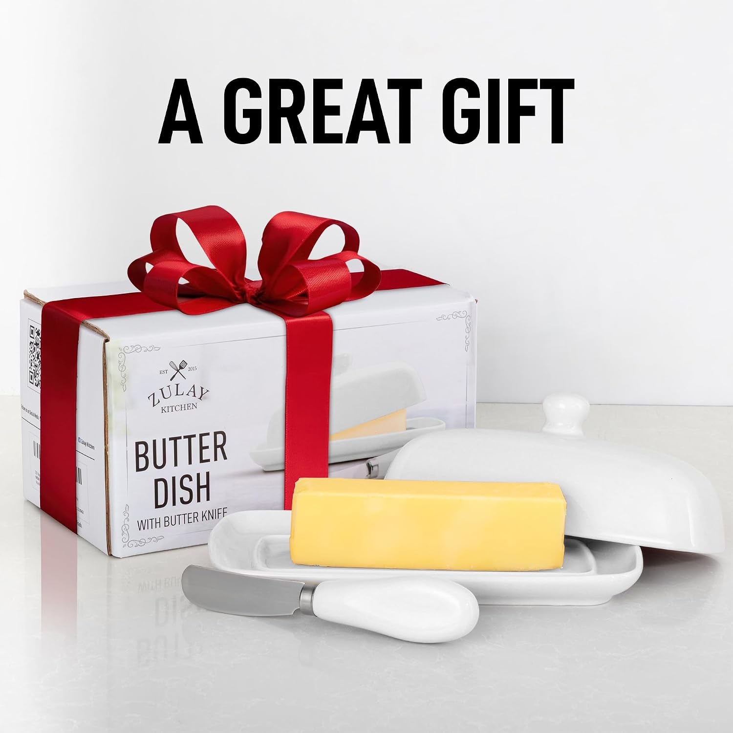 ceramic-butter-dish-with-lid-for-countertop-stainless-steel-knife-keeps-butter-soft-fresh-white-butter-dish-with-easy-grip-knob-durable-everyday-butter-holder-for-home-white