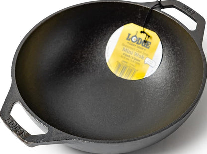 Pre-Seasoned Cast Iron Stir Fry Mini Wok, Pfas-Free, 9 Inches | Pfas-Free Cast Iron Wok for Stir Fry, Searing & Everyday Cooking, Oven & Stovetop Safe, Non-Toxic & Durable1
