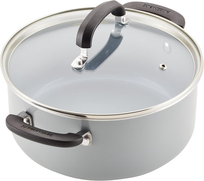 Ecoadvantage Ceramic Nonstick Cookware/Pots and Pans Set, 13 Piece - Gray10
