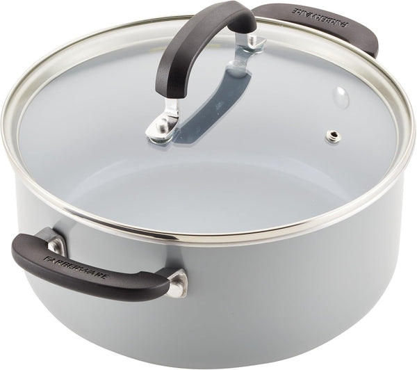 Ecoadvantage Ceramic Nonstick Cookware/Pots and Pans Set, 13 Piece - Gray10