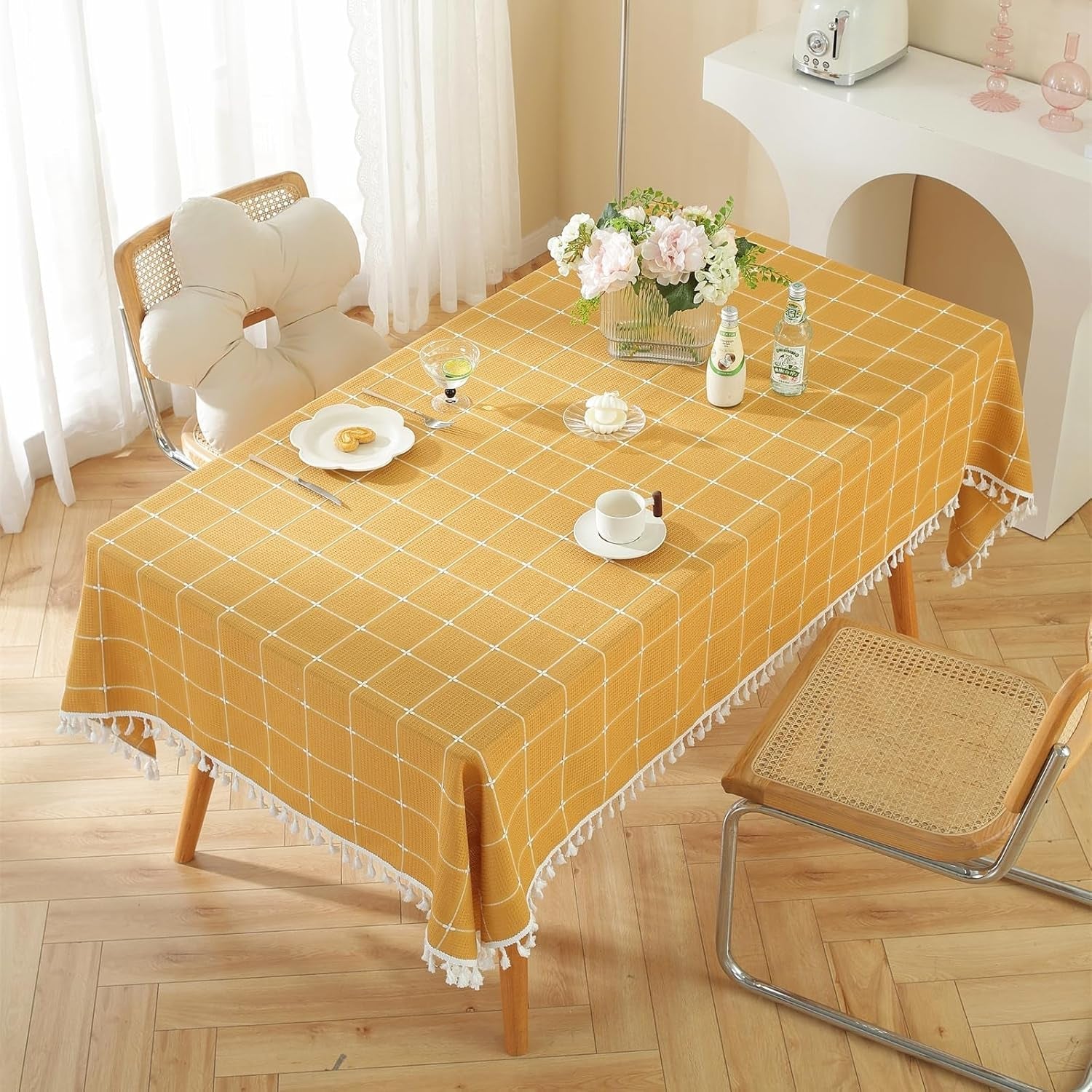 rustic-plaid-cotton-linen-tablecloth-checkered-waterproof-with-tassel-table-cover-decoration-for-kitchen-dining-christmas-party-55-x-70-rectangle-yellow-4-6-seats