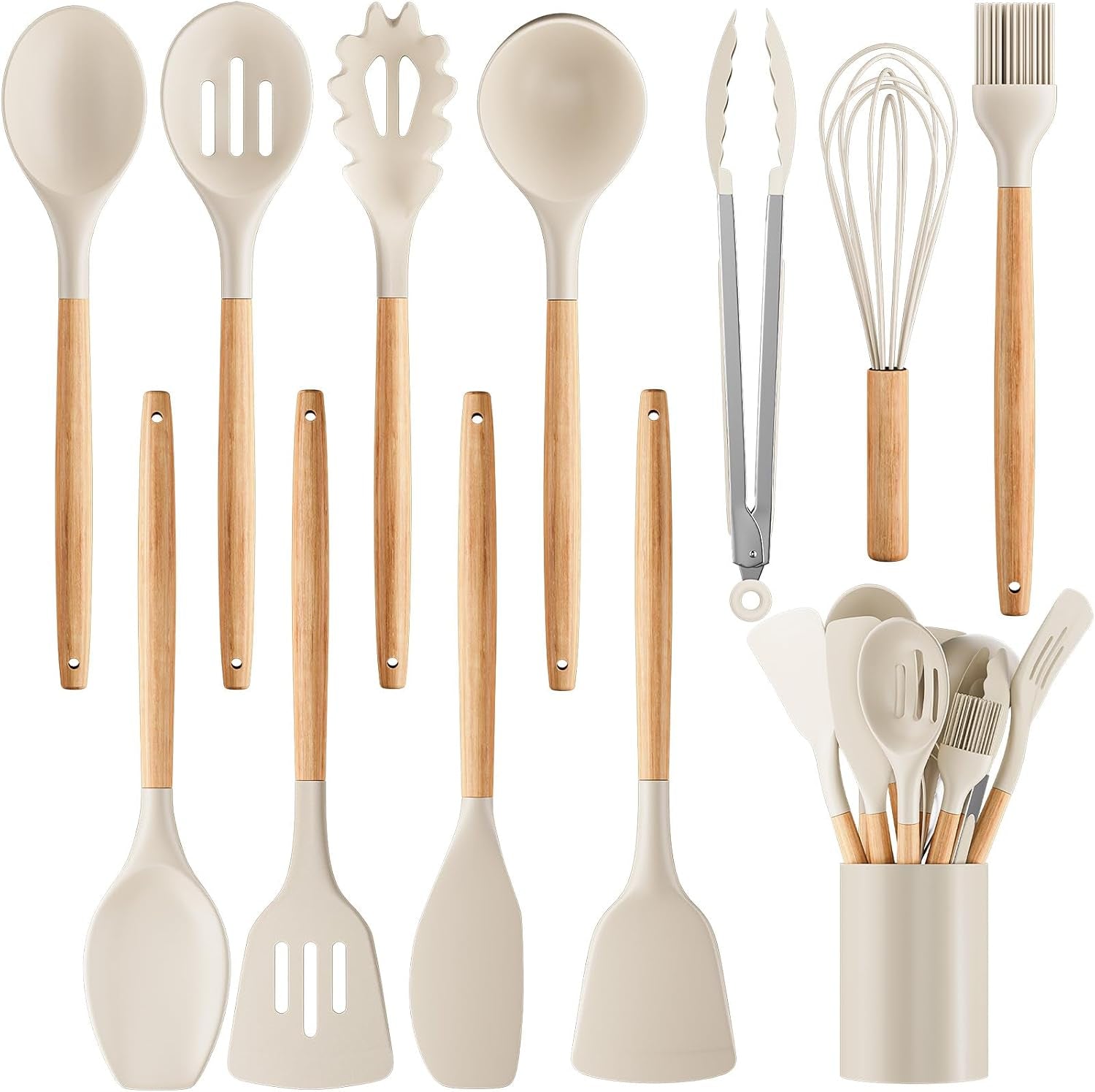 silicone-cooking-utensil-set-12-pcs-cooking-cookware-kitchen-utensils-set-for-cooking-nonstick-446-f-heat-resistant-cookware-kitchen-tools-of-spoon-brush-whisk-spatula-turner-tongs-khaki