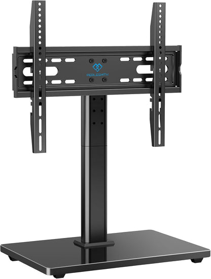 Universal TV Stand Legs for 32-70 Inch Tvs to 99Lbs with Mount | 8 Height Adjustable, Tempered Glass Base, Fixed, Max VESA 400X400Mm, Livingroom & Bedroom, PSTVS041
