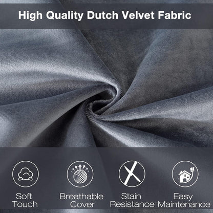 3 Ft Bean Bag Chair,Large Bean Bag Chairs for Adults,3 Foot,Dark Grey | Memory Foam Filling,Bean Bag Sofa for Living Room,Ultra Soft Velvet Fabric,Pull-Handle,Side-Pocket4