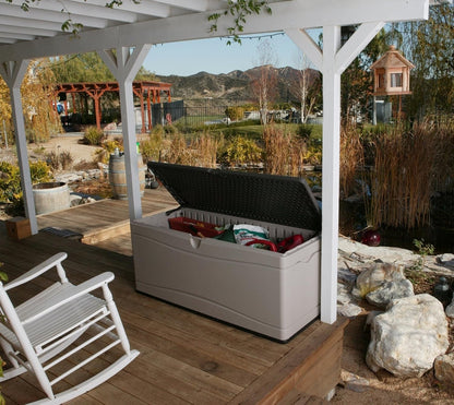 60012 Extra Large Deck Box, 130 Gallon, Desert Sand/Brown6