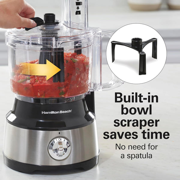 Food Processor & Vegetable Chopper for Slicing, Shredding, Mincing, and Puree, 10 Cups + Easy Clean Bowl Scraper, Stainless Steel (70730)2