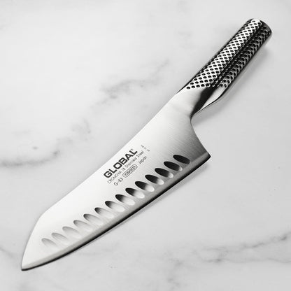7" Asian Chef'S Knife with Hollow Edge2