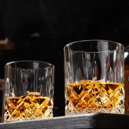 Old Fashioned Whiskey Glasses with Luxury Box - 10 Oz Rocks Barware for Scotch, Bourbon, Liquor and Cocktail Drinks - Set of 4 - Men Gift | Rocks Barware for Scotch, Bourbon, Liquor and Cocktail Drinks Set of 4 Men Gift5