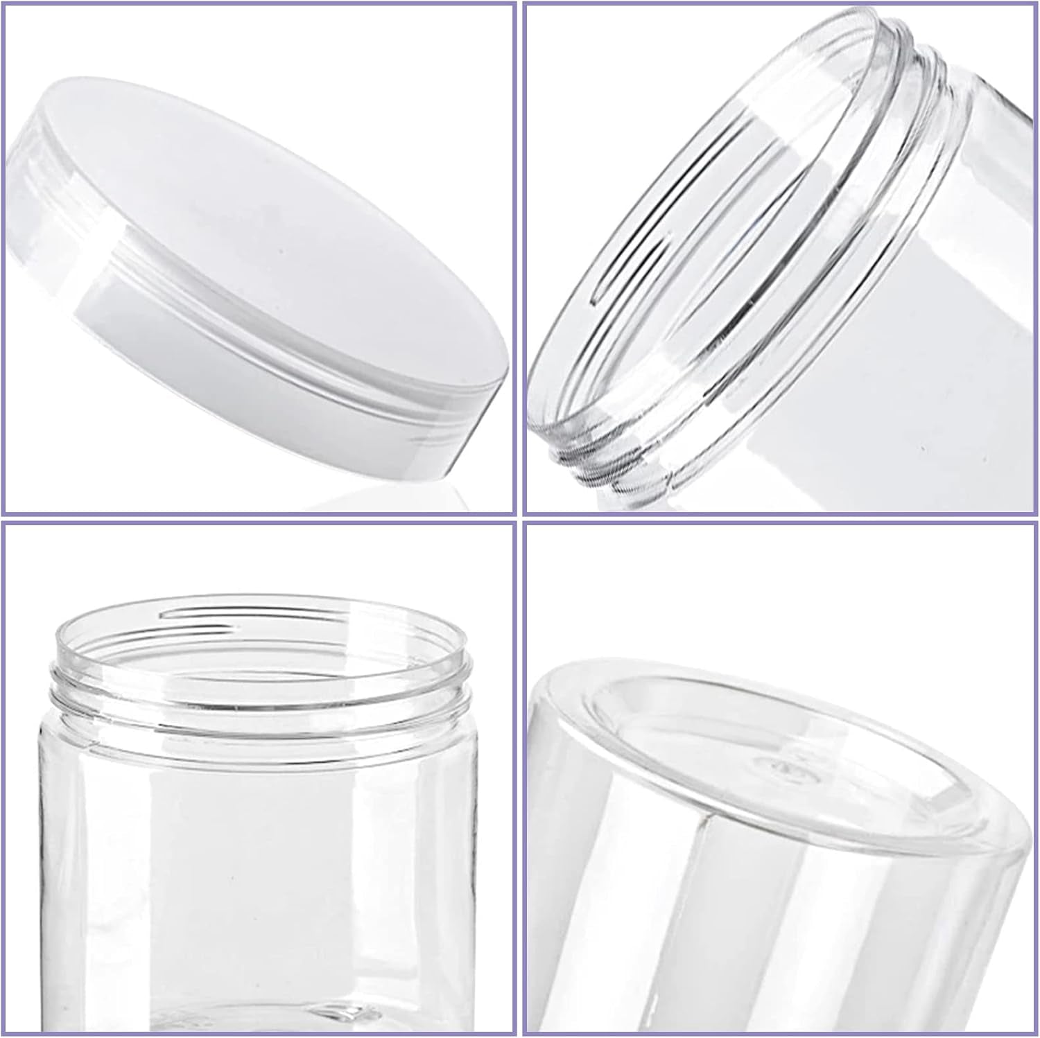 20-pack-4oz-clear-plastic-jars-with-lids-115ml-wide-mouth-refillable-storage-containers-empty-round-containers-for-candy-beads-lotion-slime-making-and-food-storage