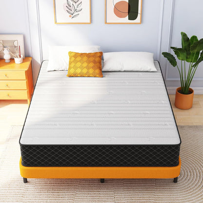 Double Mattress,12 Inch Full Size Hybrid Mattresses, Full Bed Matress in a Box, Pressure Relief & Fiberglass Free, Firm Mattress Double Size | Medium Firm, Fiberglass Free, Certipur-Us Certified, Pressure Relief, Motion Isolation, Individually Pocketed Springs7