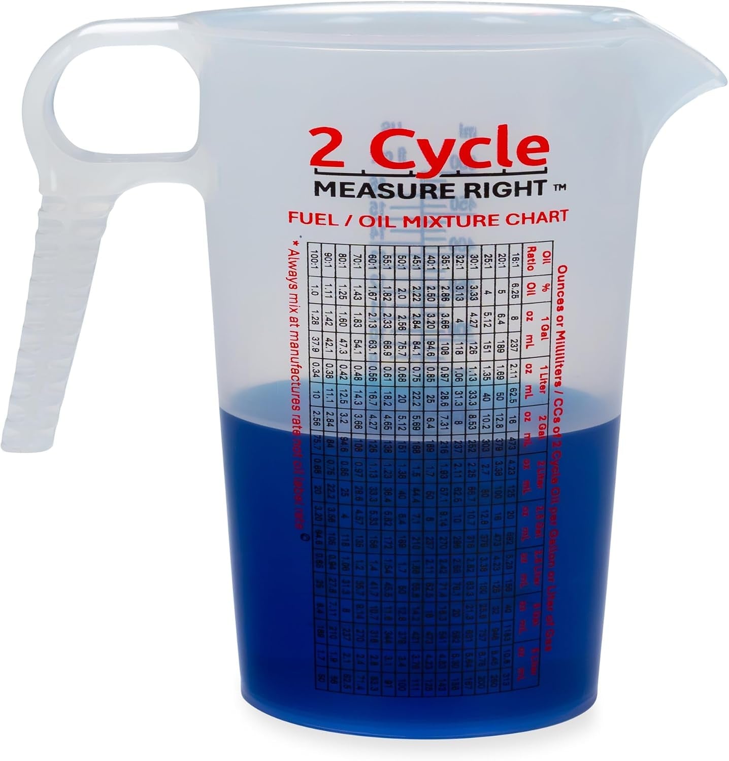 2-stroke-oil-measuring-cup-16-oz-oil-gas-mixing-pitcher-with-15-in-1-ratio-conversion-chart-for-outboard-motors-chainsaws-weed-eaters-lawn-equipment-atvs-boats-snowmobiles-trimmers-blowers