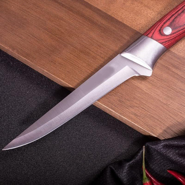 Meat Cleaver, Handmade Forged Kitchen Boning Knife Butcher Knife Meat Cleaver Chinese Knives Slaughter Knife Cutter Tool (Color : without Cover)6