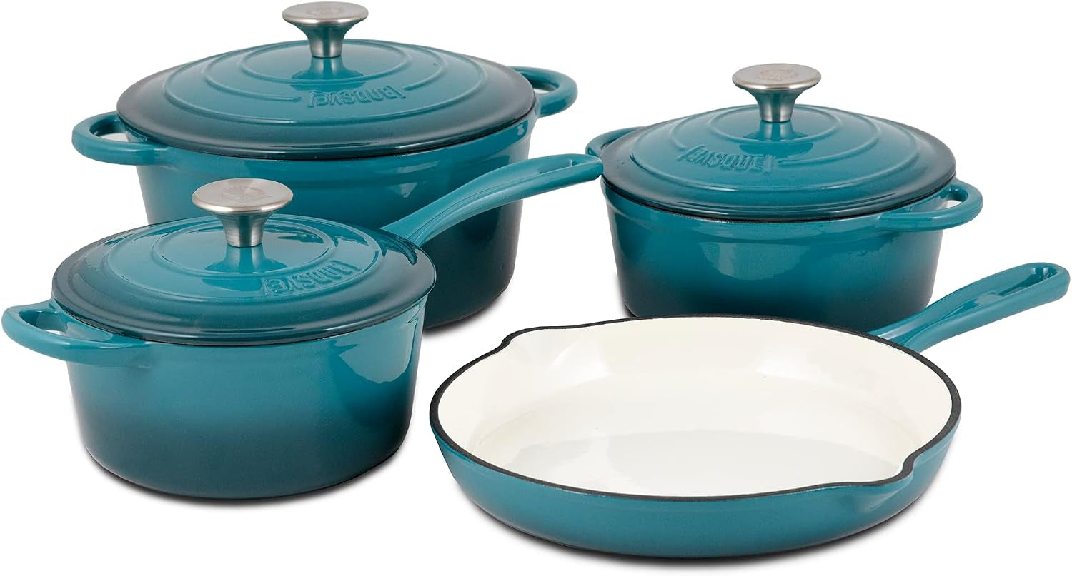 enameled-cast-iron-cookware-set-7-piece-set-biscay-blue-nonstick-oversized-handles-oven-safe-skillet-saucepan-small-dutch-oven-large-dutch-oven-10-25-2qt-2-25qt-4-75qt-includes-10-25-skillet-2qt-saucepan-2-dutch-ovens-oversized-handles-for-easy-carrying