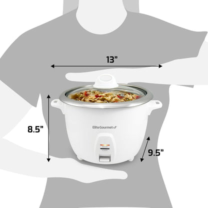 ERC-2020 Rice Cooker, Stainless Steel, White, 20 Cups Cooked | Keep Warm - 10 Cups Uncooked - Also Makes Soups, Stews, Grains and Cereals for Family-Size Cooking6