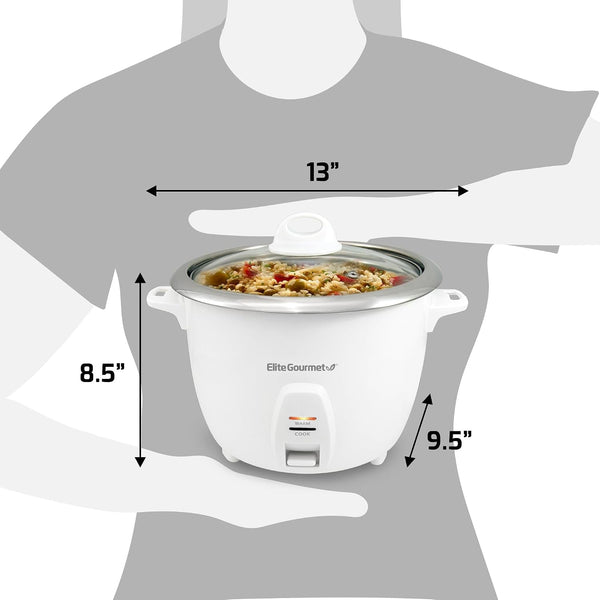 ERC-2020 Rice Cooker, Stainless Steel, White, 20 Cups Cooked | Keep Warm - 10 Cups Uncooked - Also Makes Soups, Stews, Grains and Cereals for Family-Size Cooking6