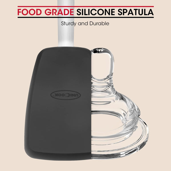 2 Pieces Flexible Silicone Spatula Set for Kitchen Use, Food Grade9