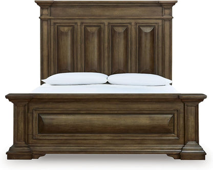 Signature Design by Ashley King Panel Bed, Tall Headboard, Brown4
