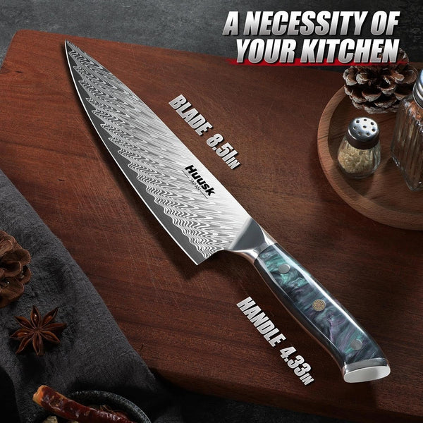 Japanese Stainless Chef Knife,Ultra Sharp Kitchen Knife with Sheath6