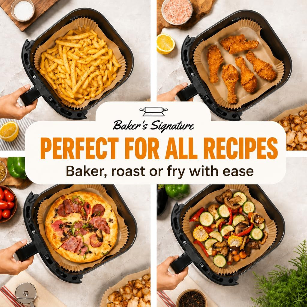 air-fryer-paper-liners-125pcs-air-fryer-disposable-liners-non-stick-and-oil-proof-for-easy-cleanup-8-square-for-5-8-qt-basket-by