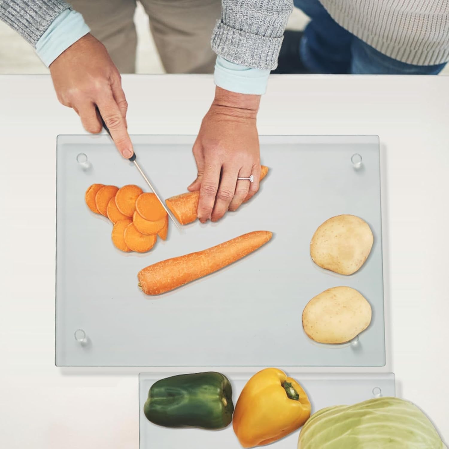 tempered-glass-cutting-board-for-kitchen-clear-glass-board-for-countertop-heat-resistant-with-non-slip-feet-12x16-12x8-2-pcs-clear