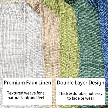 Burlap Cloth Linen Placemats Set of 4 Heat Resistant for Kitchen 12X18 Inch6