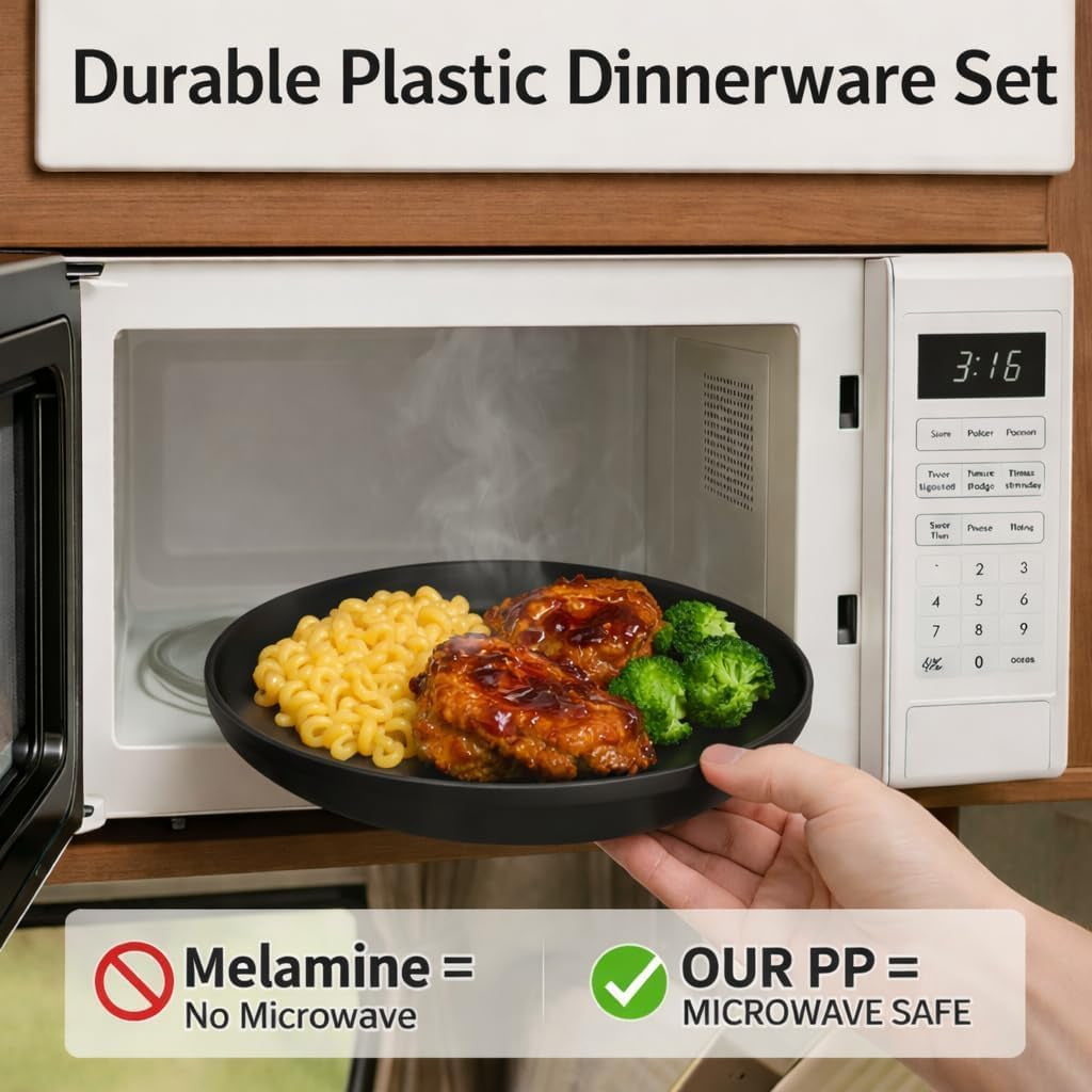 40-piece-plastic-dinnerware-set-for-8-with-cutlery-unbreakable-plates-and-bowls-set-dishwasher-microwave-safe-reusable-dish-set-for-camping-rv-outdoor-kitchen-apartment-dining-black