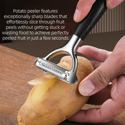 2-In-1 Julienne Peeler Vegetable Peeler for Kitchen8