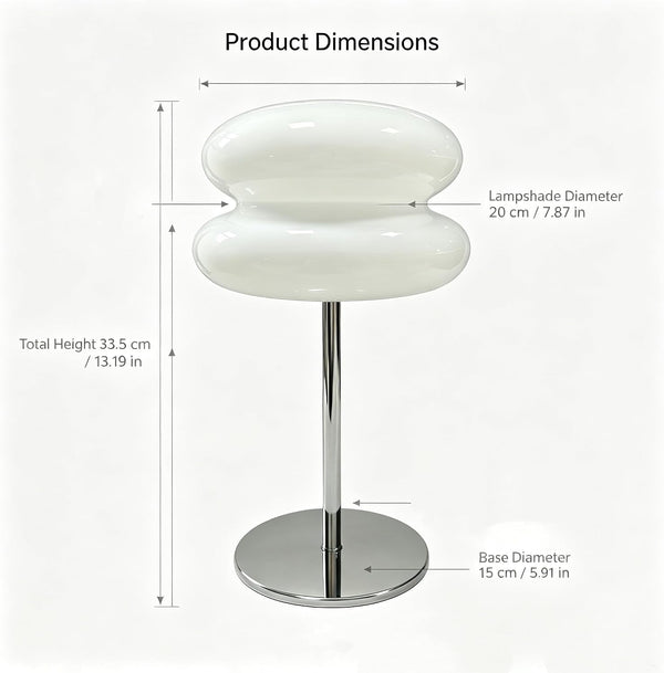 Bedroom Mushroom Lamp, Medieval Modern Bedside Table Lamp, Dimmable Retro Egg Tart Headlight, Unique Home Mushroom Decoration Aesthetic Lovely Living Room Desk Lamp (White)2