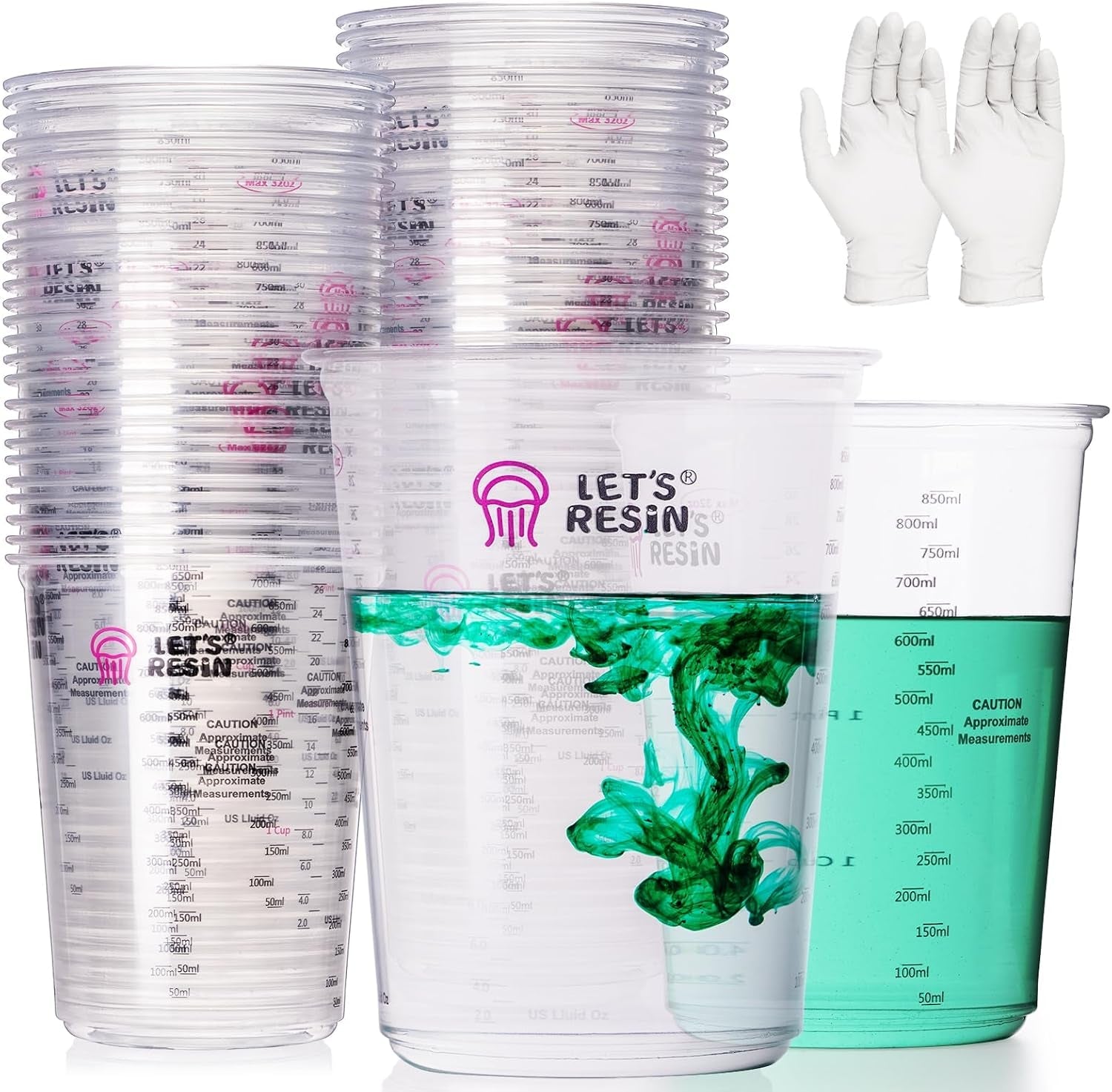 32-oz-resin-mixing-cups-45-piece-kit-with-gloves