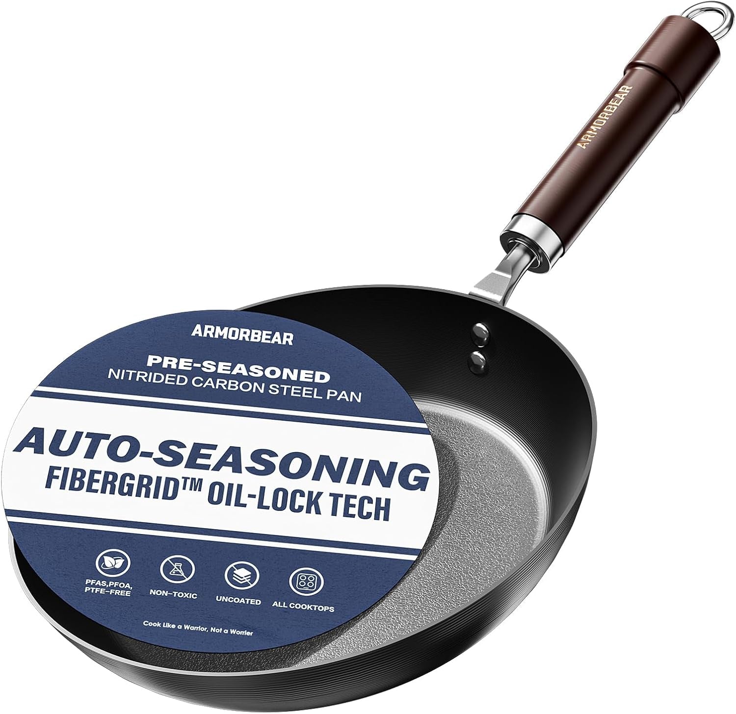 10-inch-auto-seasoning-nitrided-carbon-steel-pan-professional-skillet-for-induction-stovetop-and-daily-searing-pre-seasoned-frying-pan-wooden-handle-pfas-pfoa-free