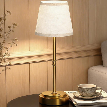 Rechargeable Cordless Table Lamp, Nightstand to End Table,Gold,1 Pack2