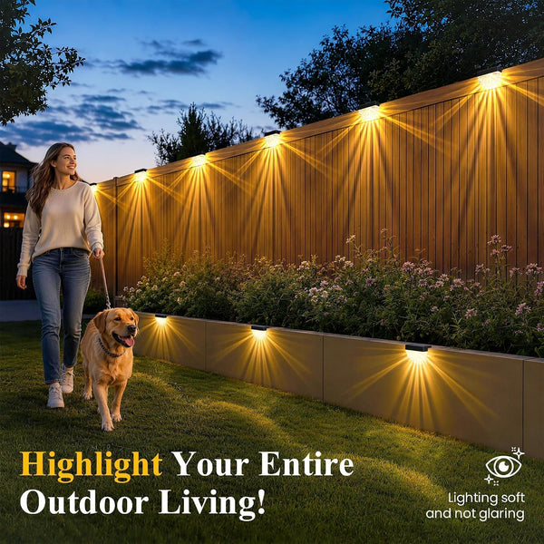 Solar Deck Lights Outdoor (12 Pack), Waterproof Led7