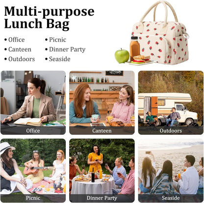 Insulated Lunch Bag for Women Men Large Reusable Lunch Box Adult Leakproof Portable Cooler Tote Bags for Work Picnic6