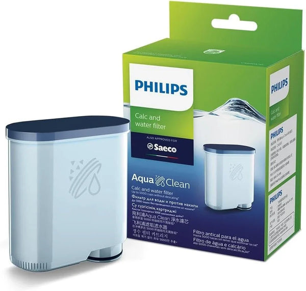 Philips Kitchen Appliances Philips Aquaclean Original Calc and Water Filter, No Descaling up to 5,000 Cups, Reduces Formation of Limescale, 1 Aquaclean Filter, (CA6903/10) | Protects Your Machine – Reduces Limescale, Keeps Coffee Tasting Pure, 2 Filters Included, Click&Go Fit (CA6903/10)1