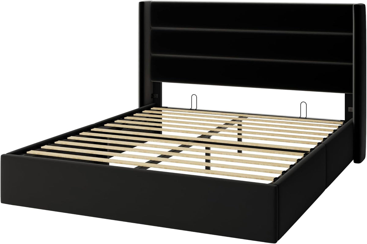 queen-size-lift-up-hydraulic-storage-bed-frame-black