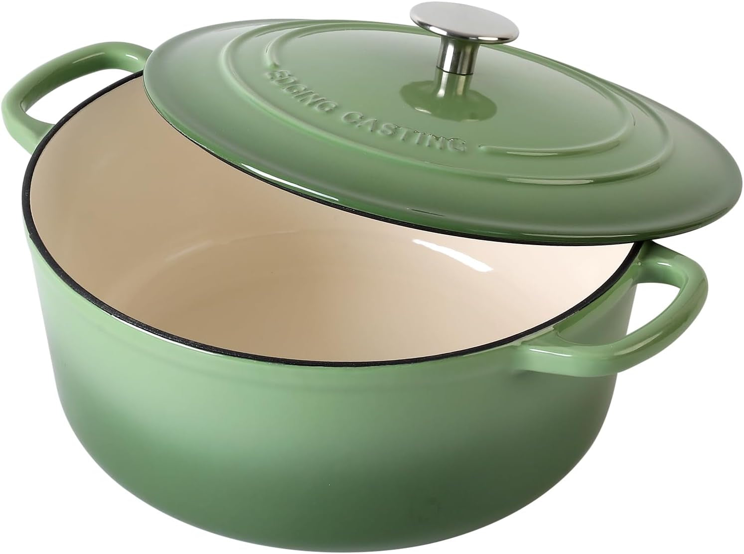 enameled-cast-iron-dutch-oven-pot-with-lid-5-5-quart-for-bread-baking-cooking-pistachio-green