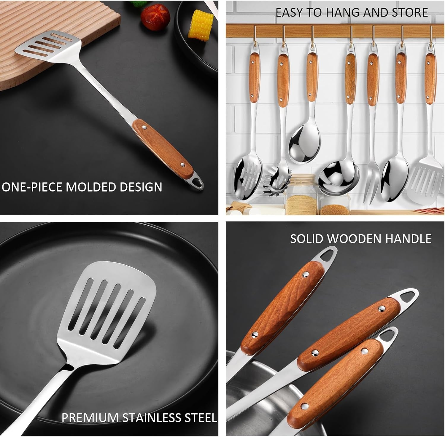 304-stainless-steel-cooking-utensils-set-9pcs-metal-kitchen-utensils-set-with-wooden-handle-solid-spoon-spatula-ladle-skimmer-spoon-spaghetti-spoon-dishwasher-safe